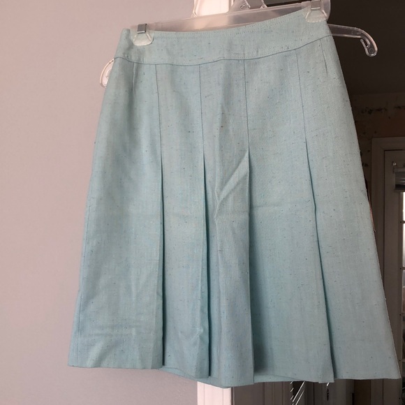 Mint Green Pleated Skirt Small - Picture 1 of 8